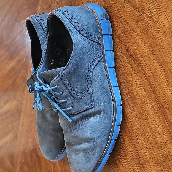 Men\'s Blue Johnston & Murphy Buck Oxfords Old Money Classic Prep Preppy Business